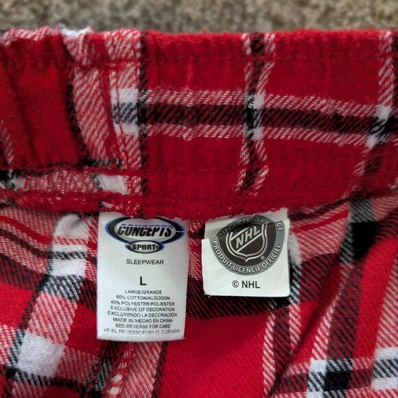 Detroit Red Wings Men's Flannel Pajama Pants - Picture 4 of 4